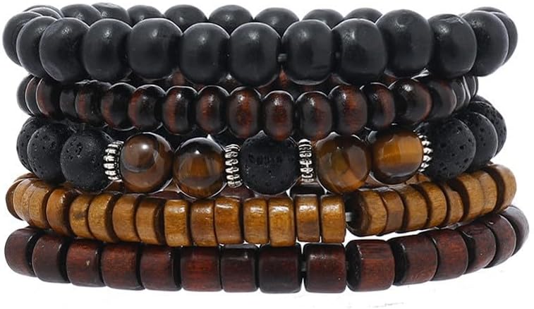 JAVMOO Gothic Bracelet Adjustable Punk Braided Leather Multilayer Grunge Set Bracelets Emo Metal Cuff Wrap Bangles Meaningful Gift - Image 1